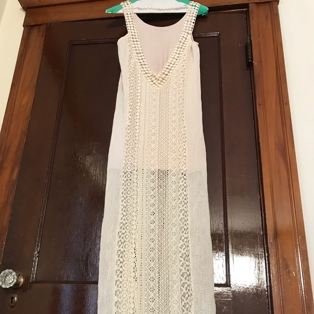 Cream boho dress